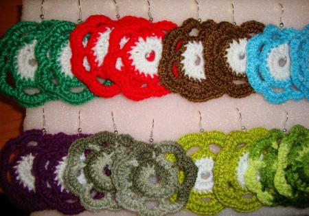 Aros a crochet